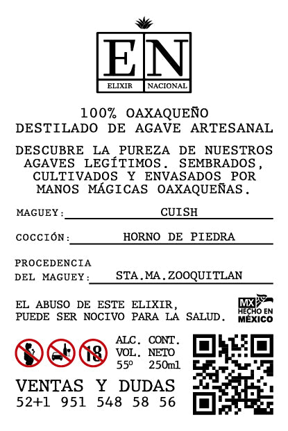 MEZCAL CUISH 250 ML.