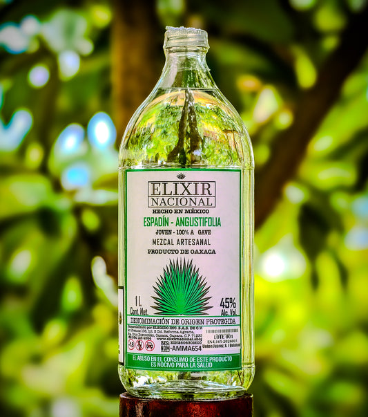 MEZCAL ESPADIN U. JUÁREZ 1 L. 45% ALC VOL